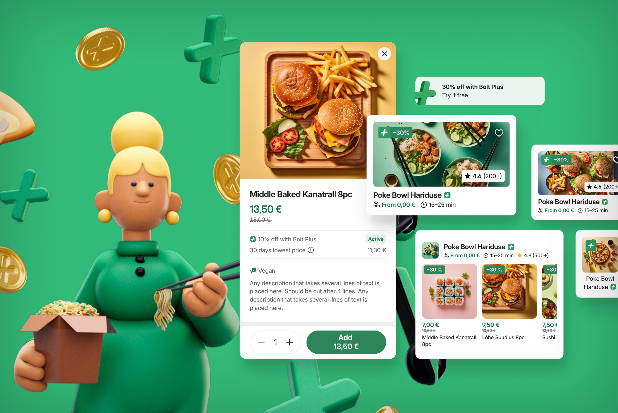 Bolt Plus menu discount overview